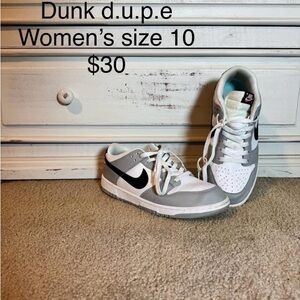 Nike Gray and Black Women's Sneakers